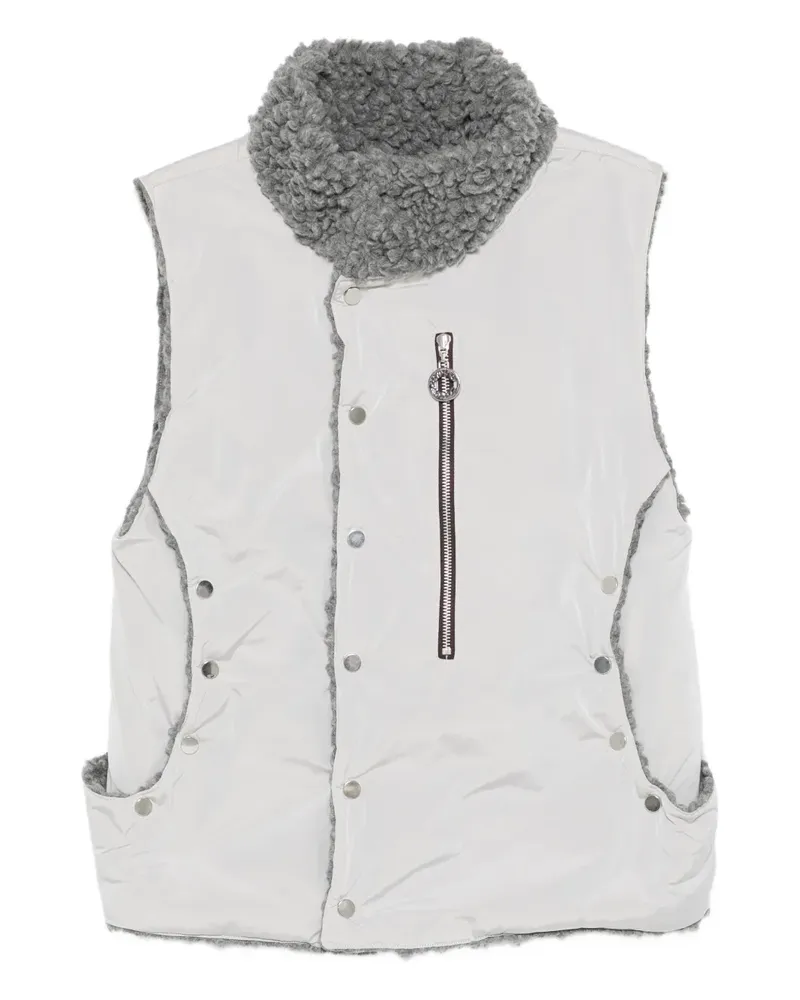 Charlie Constantinou Weste mit Fleece-Besatz - Grau Grau