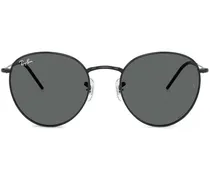 Round Reverse Sonnenbrille - Schwarz