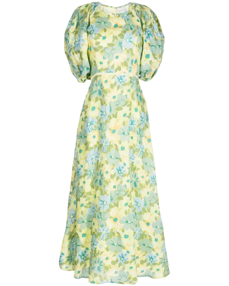 Faithfull The Brand Kleid mit Blumen-Print - Grün Grün