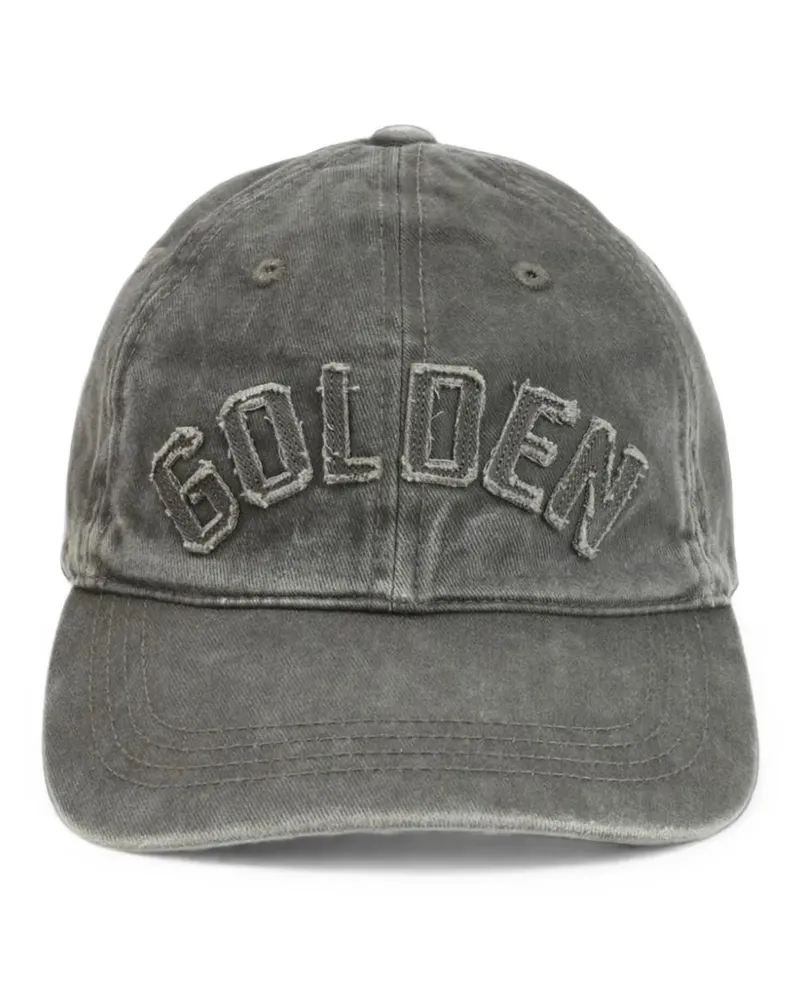 Golden Goose Baseballkappe mit Logo-Applikation - Grau Grau