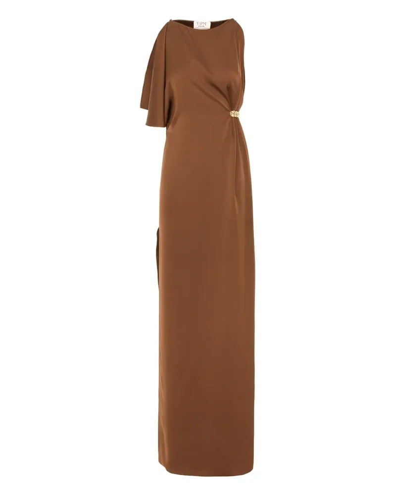 V:PM ATELIER Etta draped maxi dress - Braun Braun