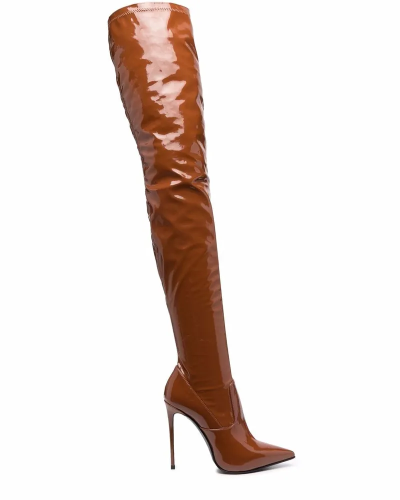 Le Silla Stiefel mit hohem Absatz - Braun Braun