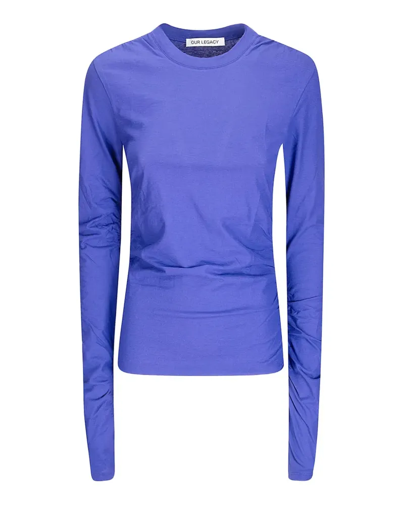 Our Legacy slim longsleeve top - Blau Blau
