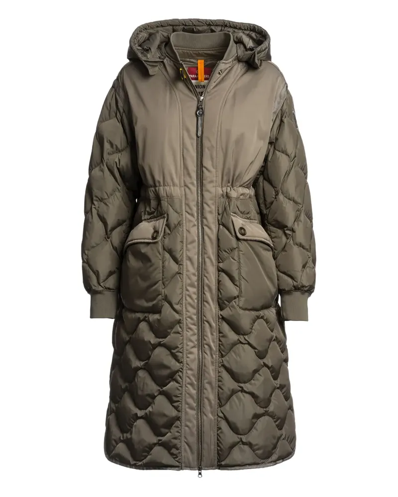 Parajumpers Gesteppter Kapuzenmantel - Grün Grün