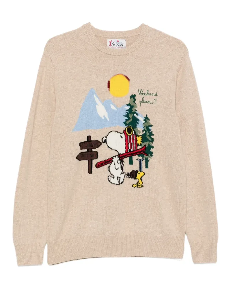 MC2 Saint Barth Snoopy-intarsia sweater - Nude Nude