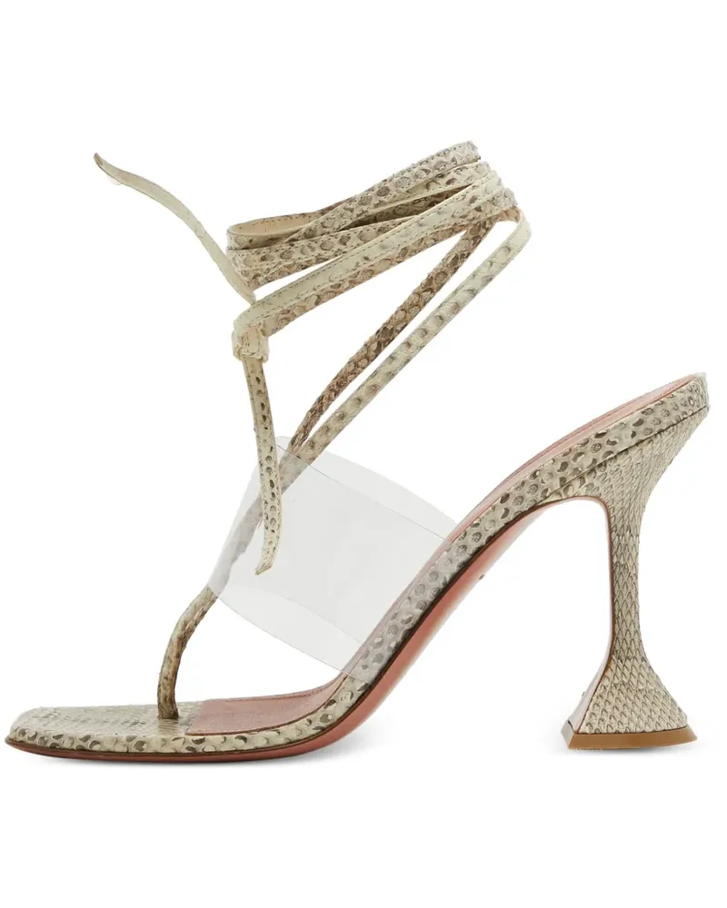 Amina Muaddi Sandalen mit Absatz 115mm - Nude Nude