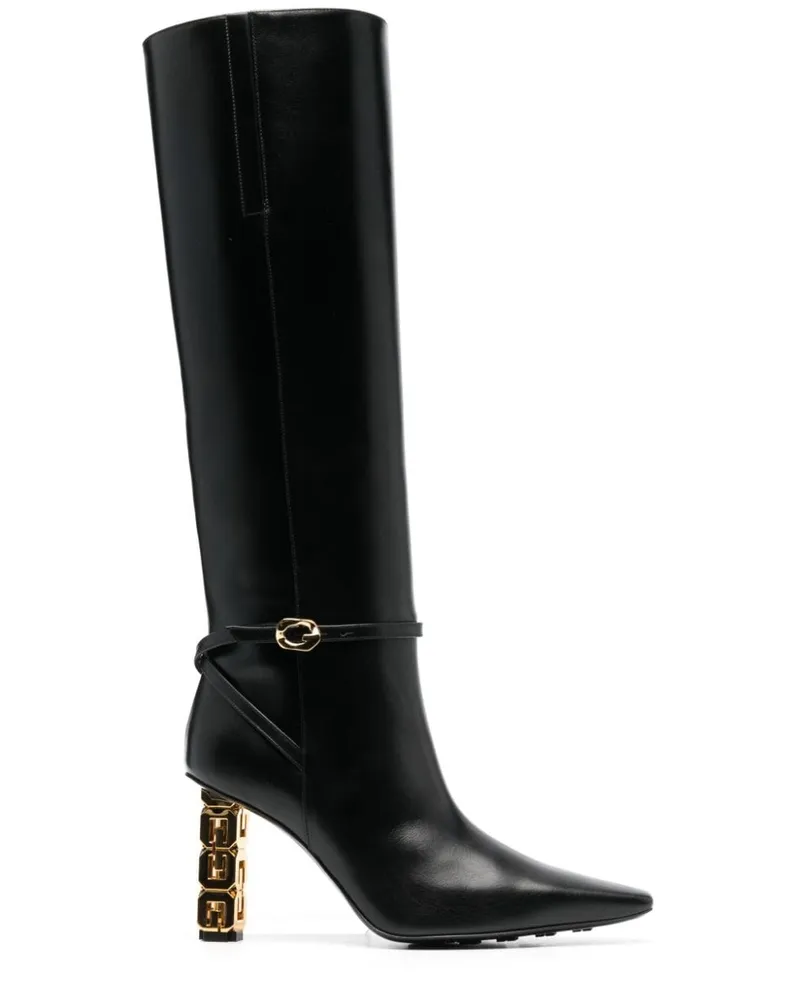 Givenchy Kniehohe Stiefel 100mm - Schwarz Schwarz
