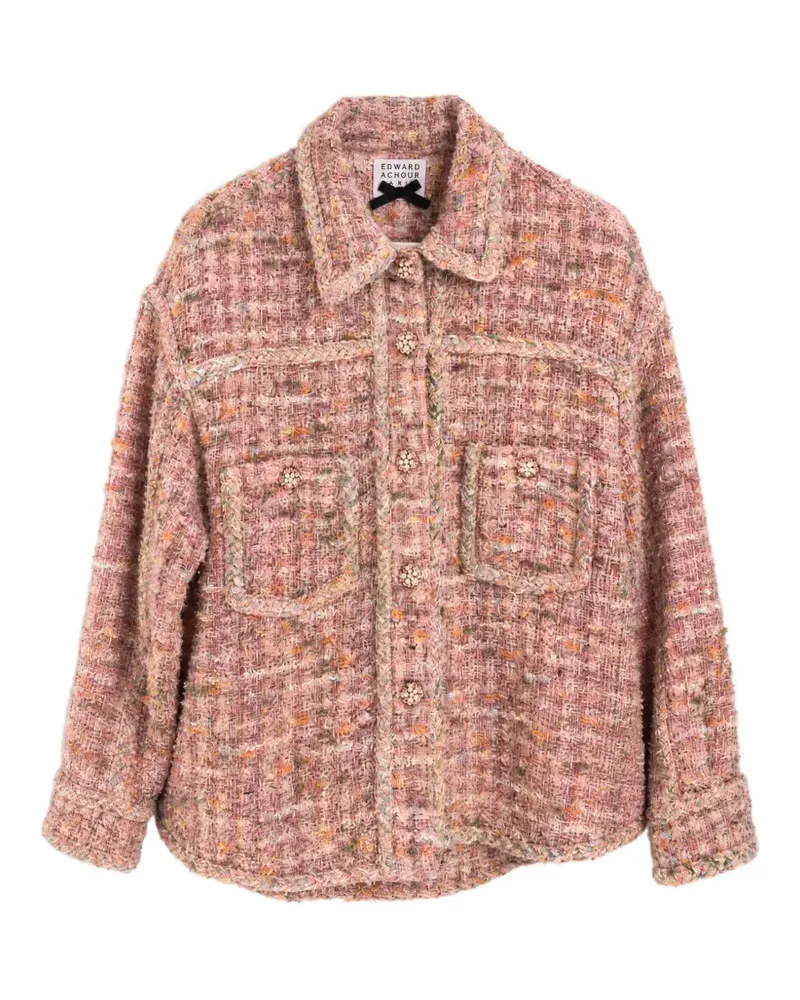 Edward Achour Cropped-Jacke - Rosa Rosa