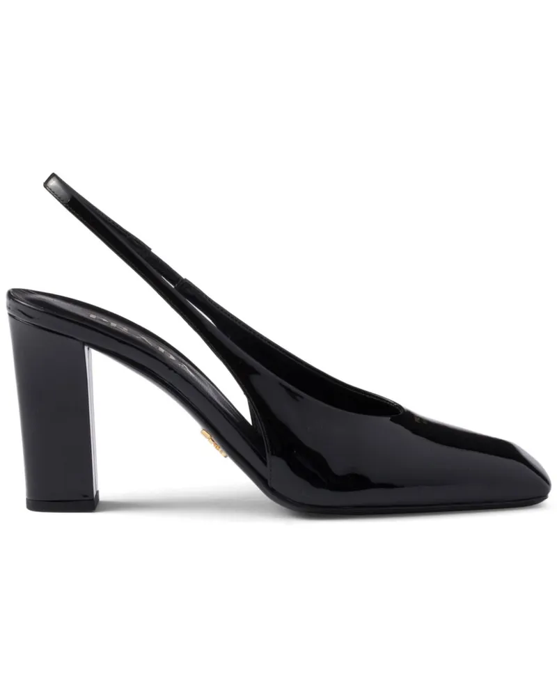 Prada Slingback-Pumps 85mm - Schwarz Schwarz