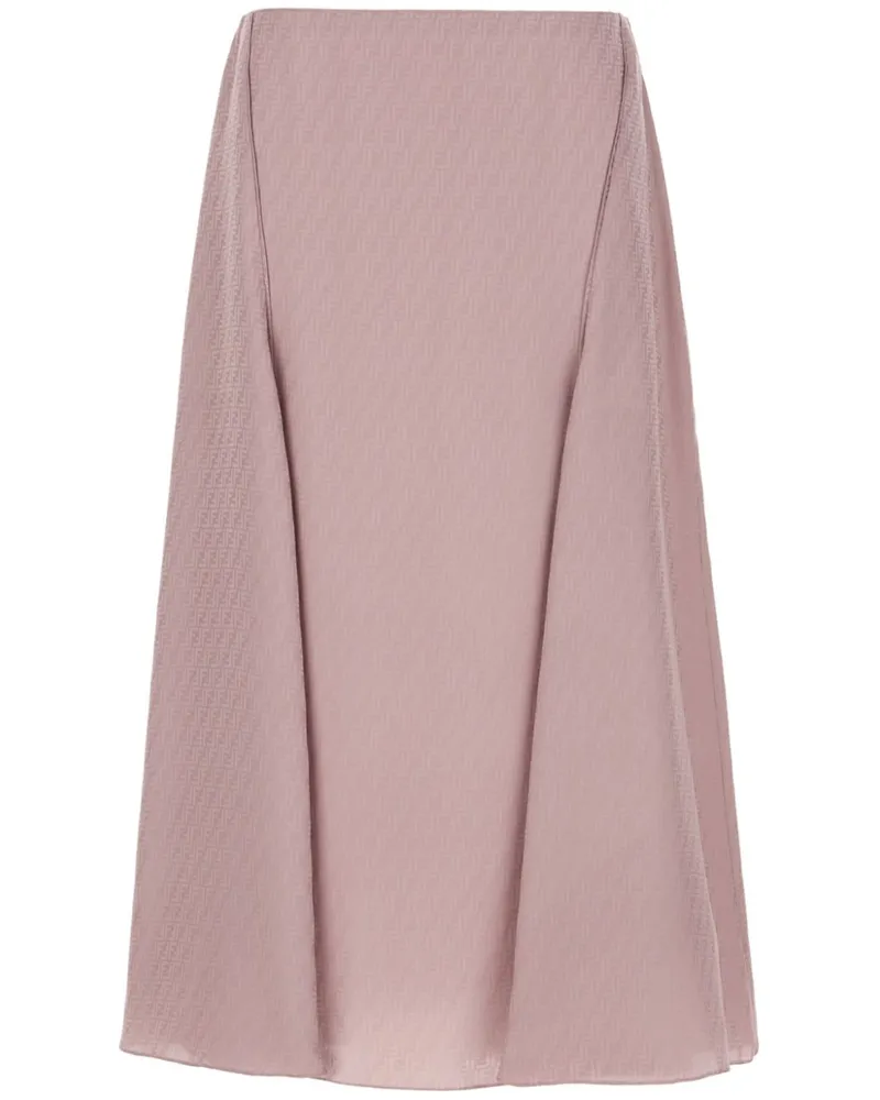 Fendi Hemd mit Monogrammmuster - Rosa Rosa