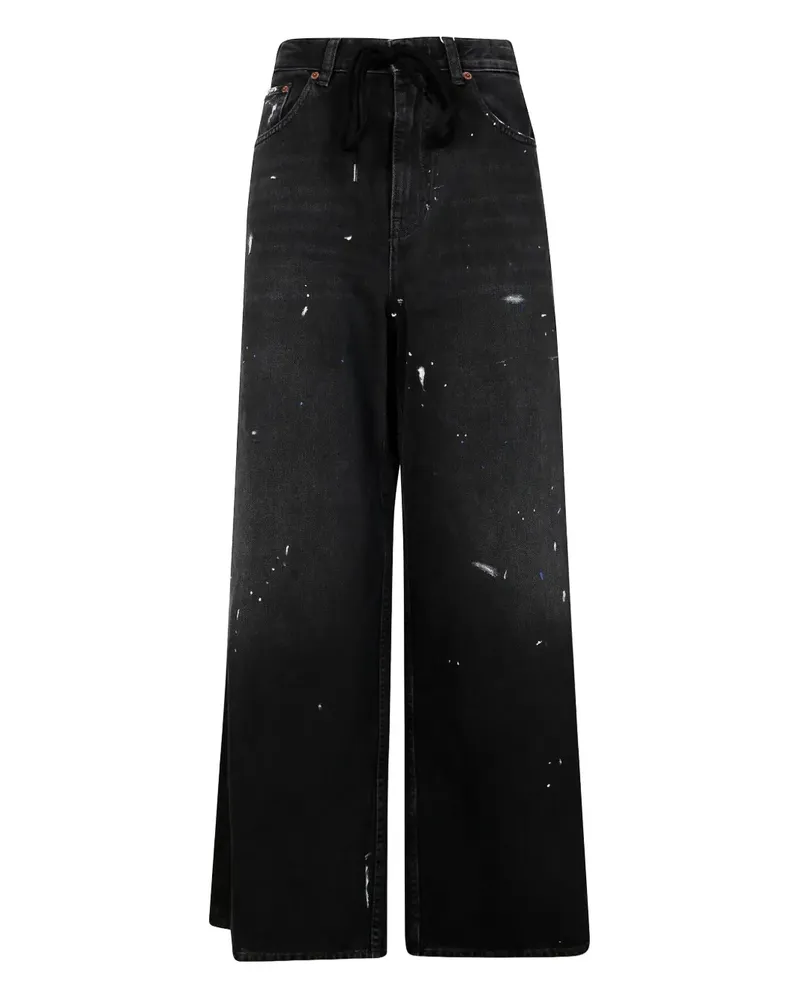 Maison Margiela Jeans mit Farbklecks-Detail - Schwarz Schwarz