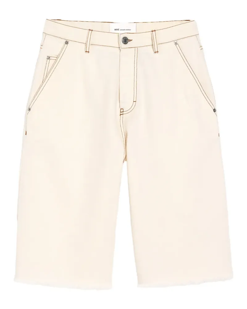 AMI Paris Shorts mit weitem Bein - Nude Nude