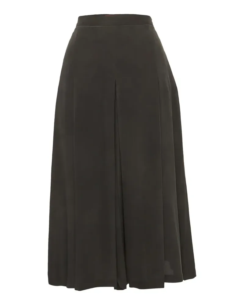 Max Mara box pleat midi skirt - Grau Grau