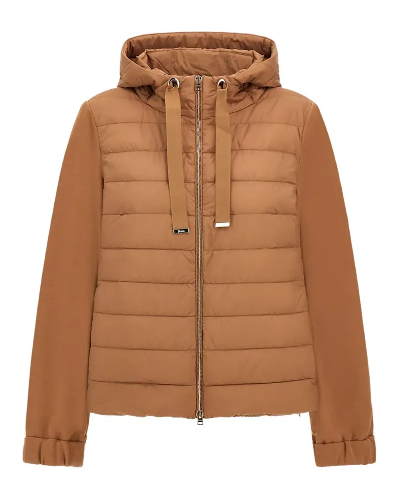 Herno quilted drawstring-hood jacket - Braun Braun