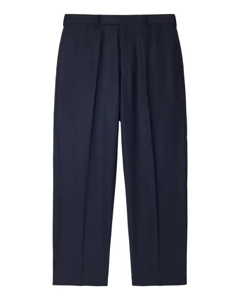 Paul Smith pressed-crease wool trousers - Blau Blau