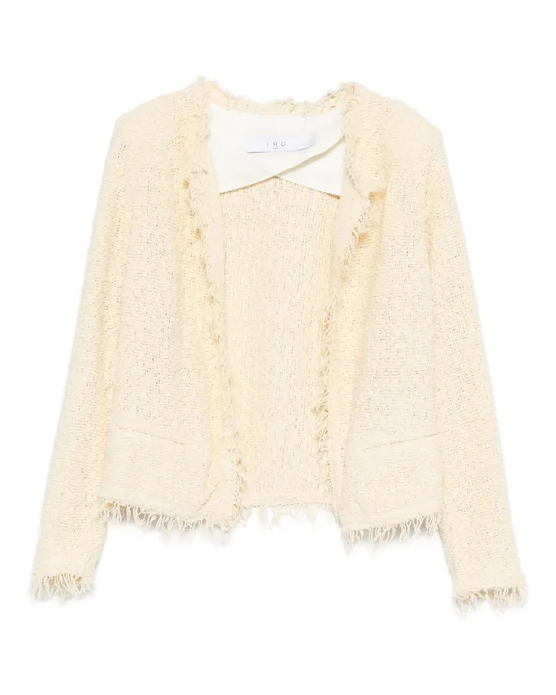 IRO Shavani Jacke mti Fransen - Nude Nude