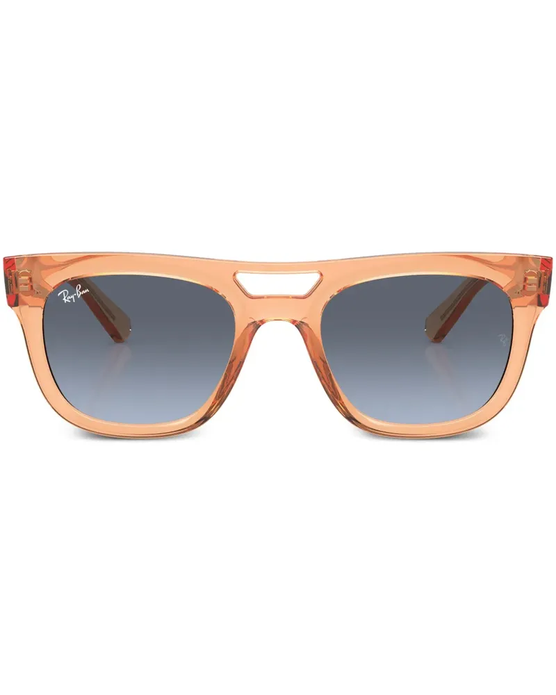Ray Ban Phil Sonnenbrille mit eckigem Gestell - Orange Orange