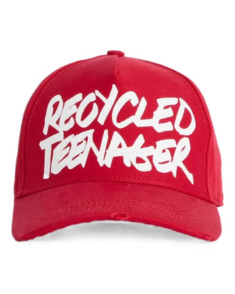 Dsquared2 distressed-effect baseball cap - Rot Rot