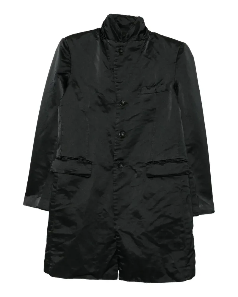 Comme des Garçons satin-finish layered-effect jacket - Schwarz Schwarz