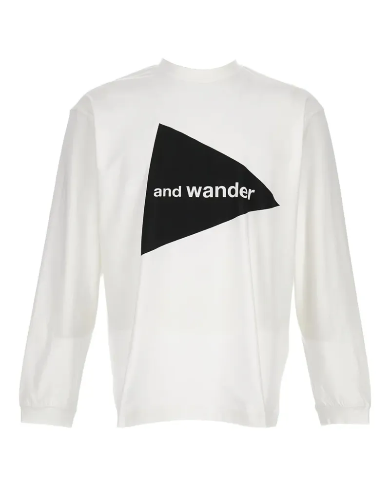 and wander T-Shirt mit Logo-Print - Weiß Weiß