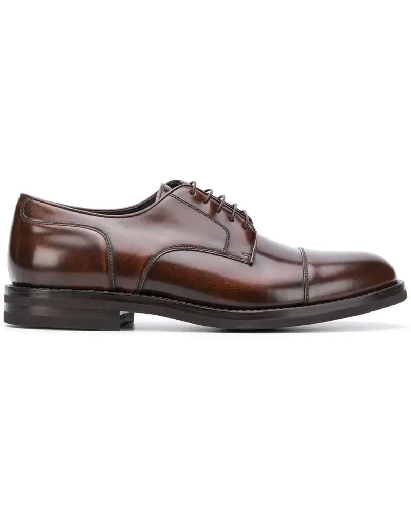 Brunello Cucinelli Polierte Derby-Schuhe - Braun Braun