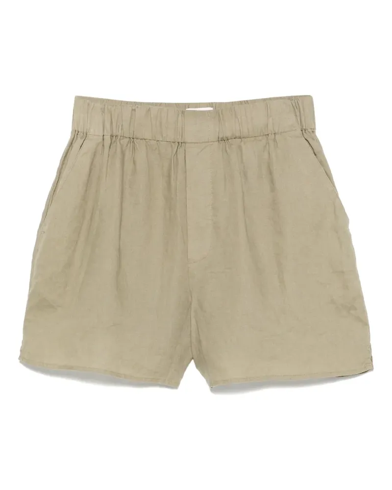 Closed Shorts aus Leinen - Grün Grün