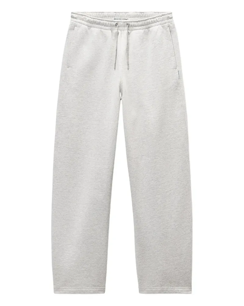 Alexander Wang Jogginghose mit Strass-Kordelzug - Grau Grau
