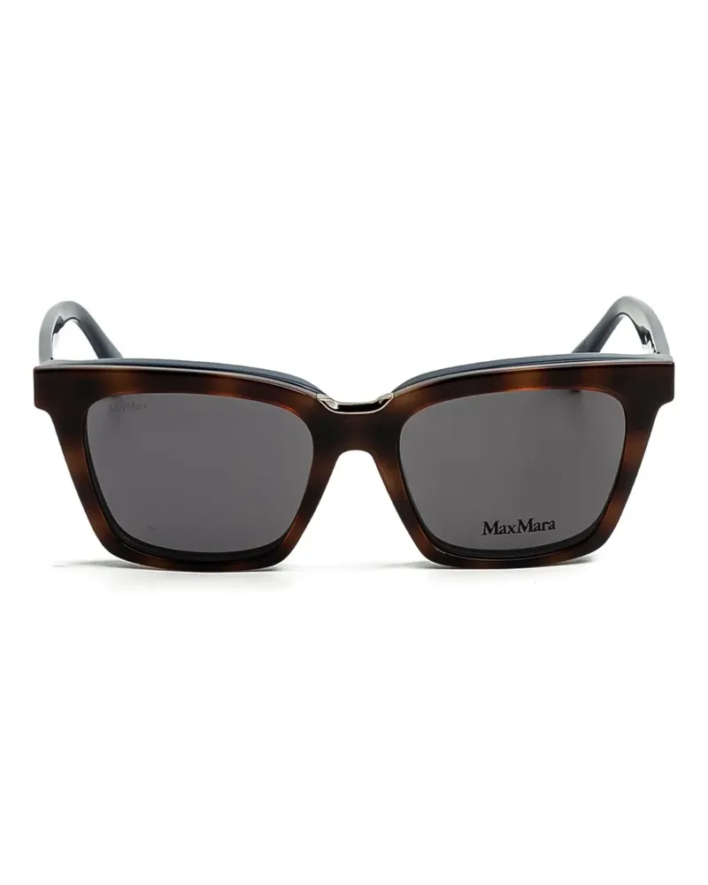 Max Mara Brille mit eckigem Gestell - Schwarz Schwarz