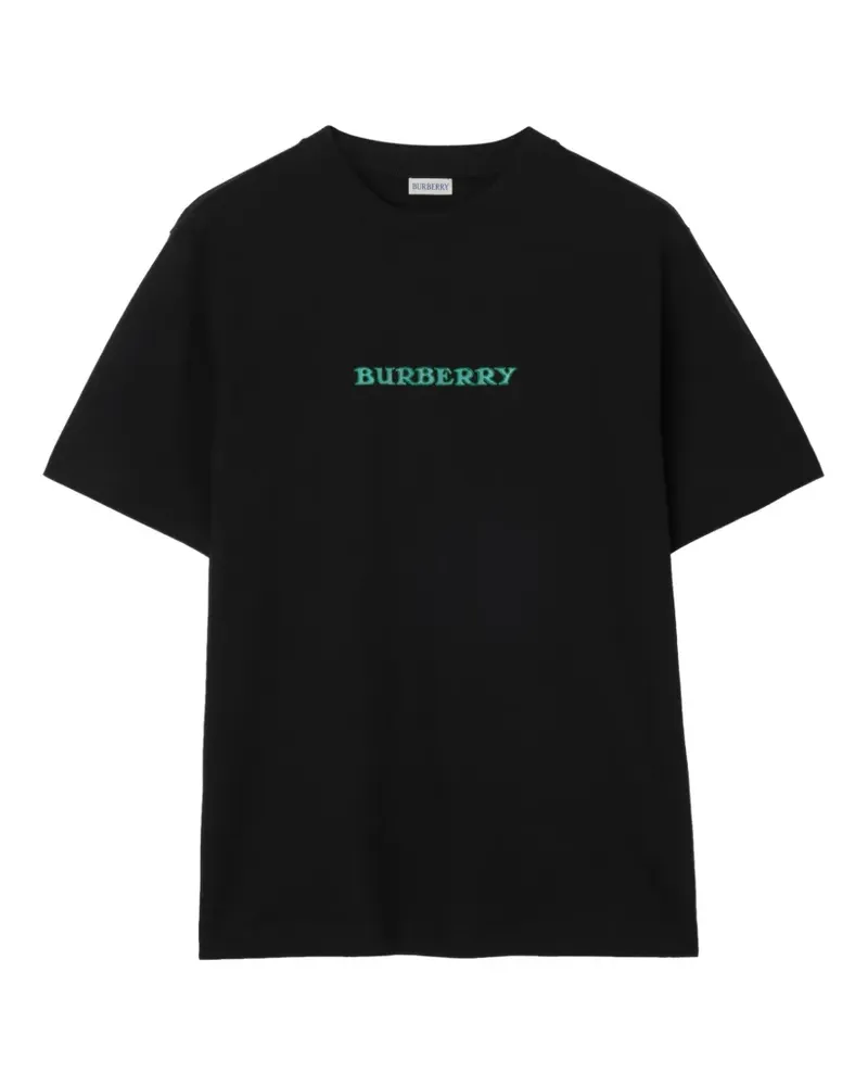 Burberry T-Shirt mit Logo - Schwarz Schwarz