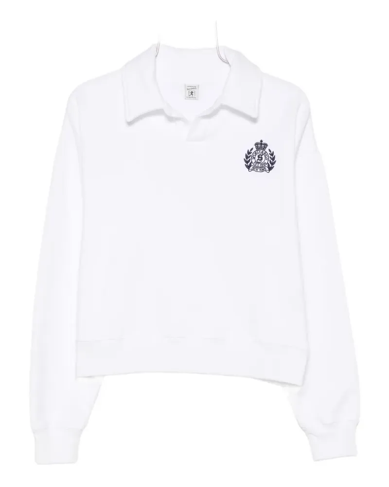 SPORTY & RICH embroidered-logo sweatshirt - Weiß Weiß
