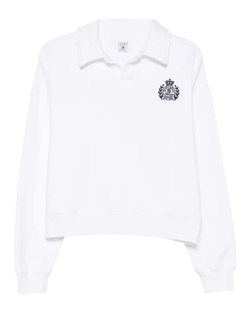 SPORTY & RICH embroidered-logo sweatshirt - Weiß Weiß