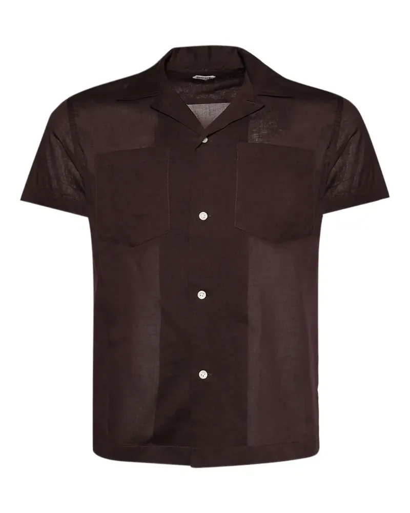 BODE Hemd mit Brusttasche - Braun Braun