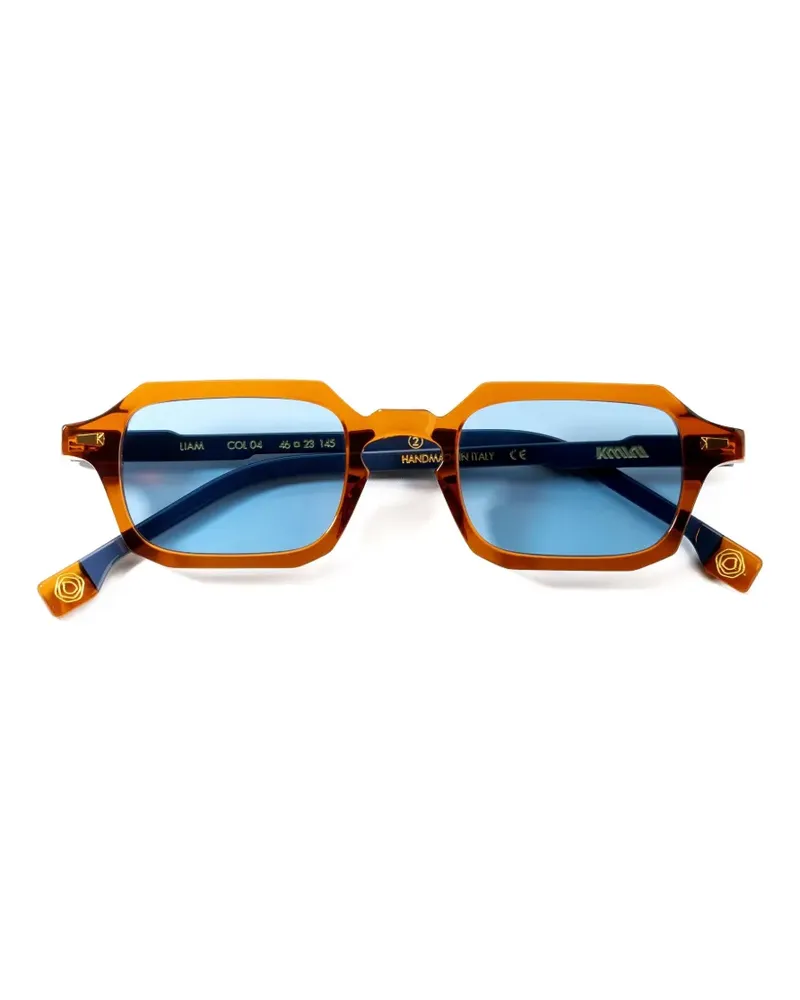 Kyme Liam Sonnenbrille mit geometrischem Gestell - Orange Orange
