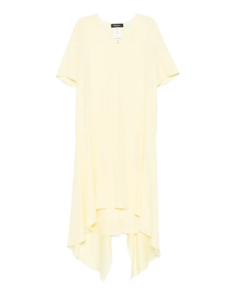 Fabiana Filippi draped asymmetric dress - Gelb Gelb