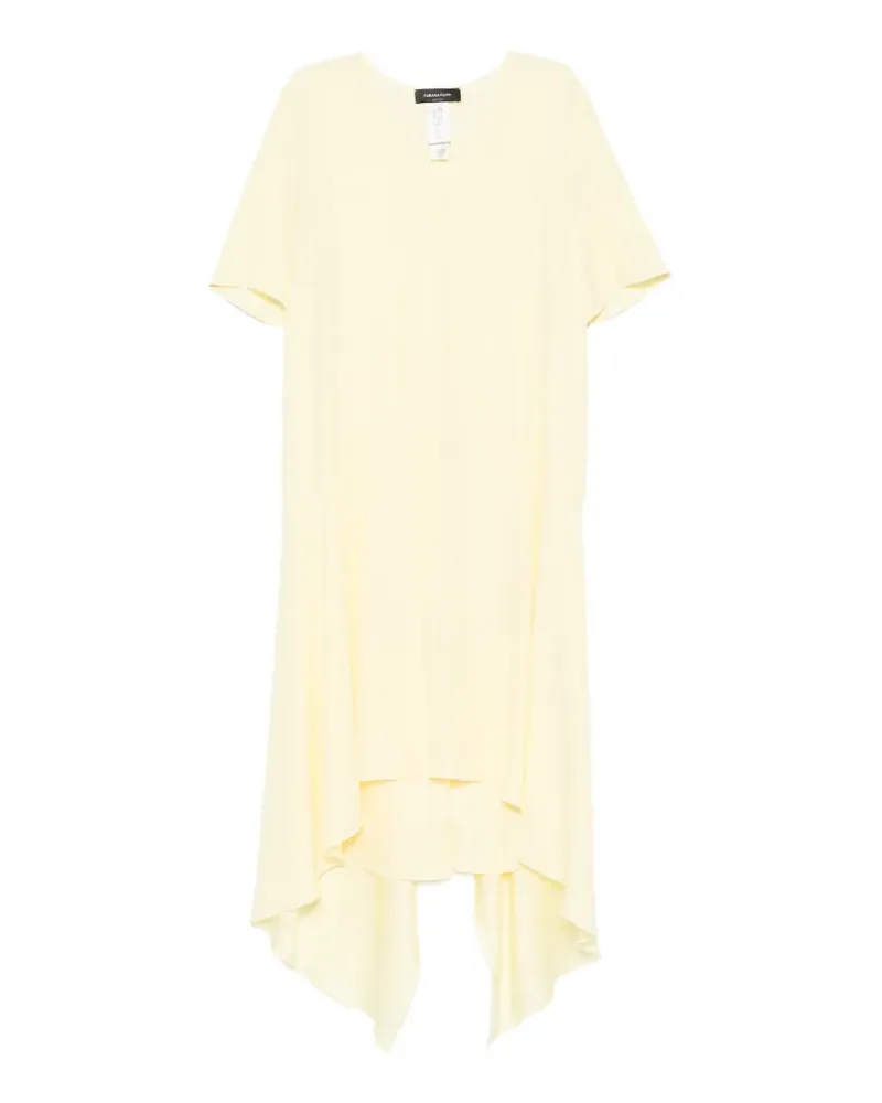 Fabiana Filippi draped asymmetric dress - Gelb Gelb