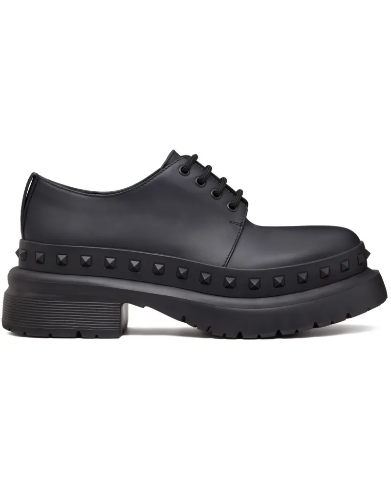 Valentino Garavani Rockstud Schnürschuhe - Schwarz Schwarz