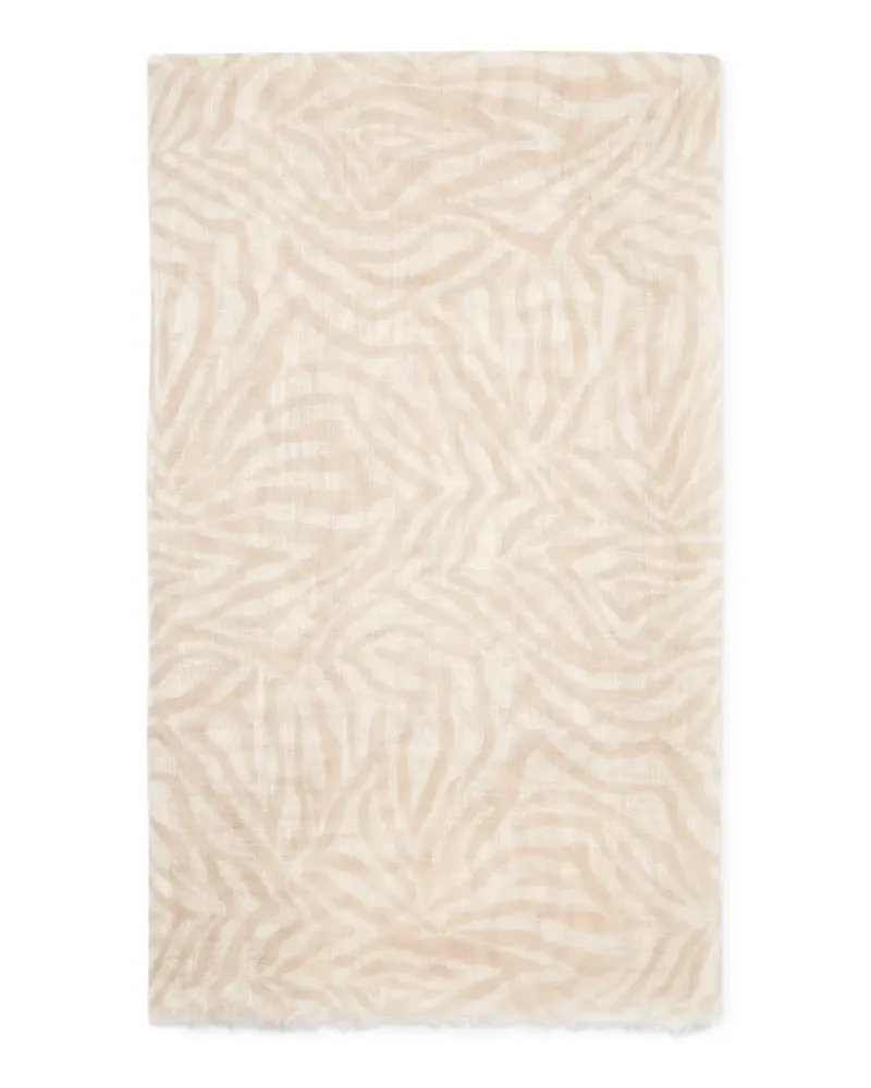 Brunello Cucinelli Schal mit abstraktem Print - Nude Nude