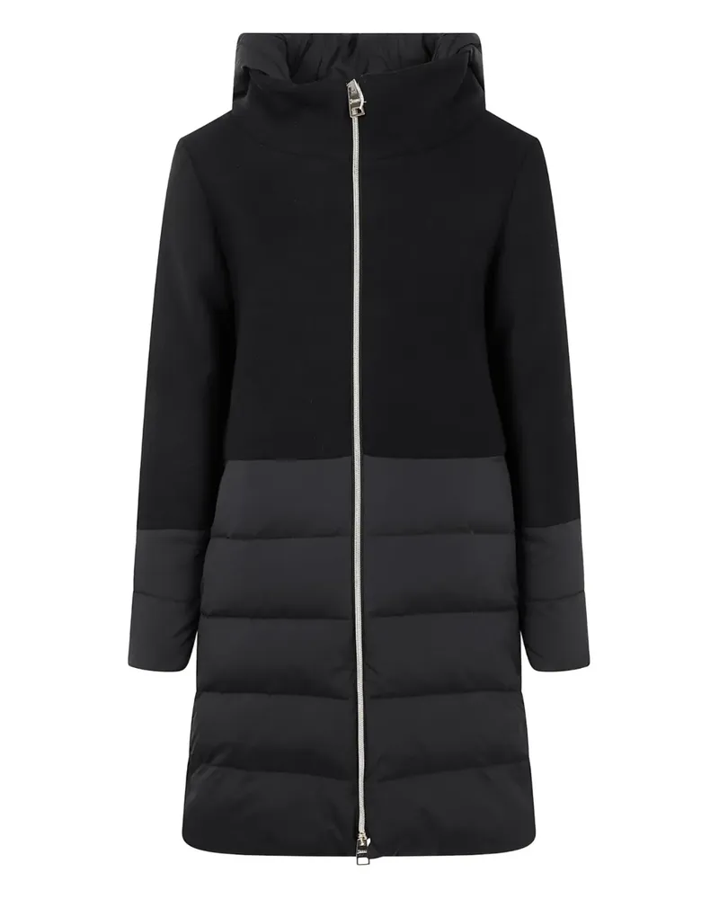 Herno Gefütterte Kapuzenjacke - Schwarz Schwarz