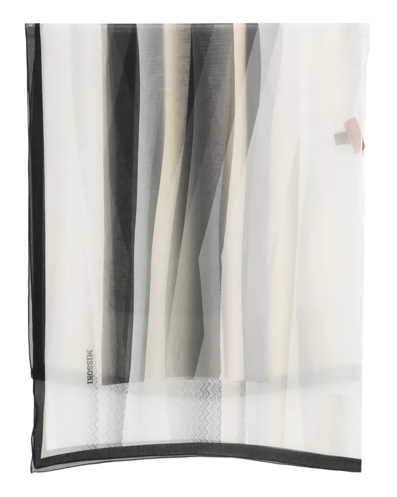 Missoni abstract-print zigzag scarf - Schwarz Schwarz