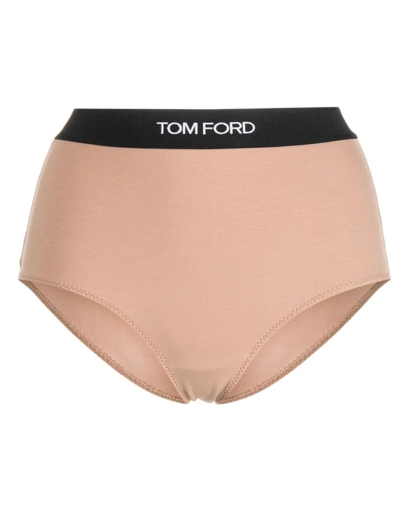 Tom Ford Slip mit Logo - Nude Nude