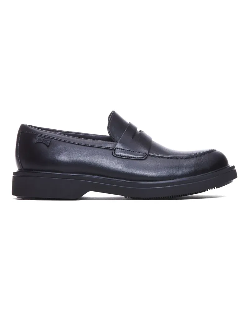 Camper Norman Loafer mit runder Kappe - Schwarz Schwarz