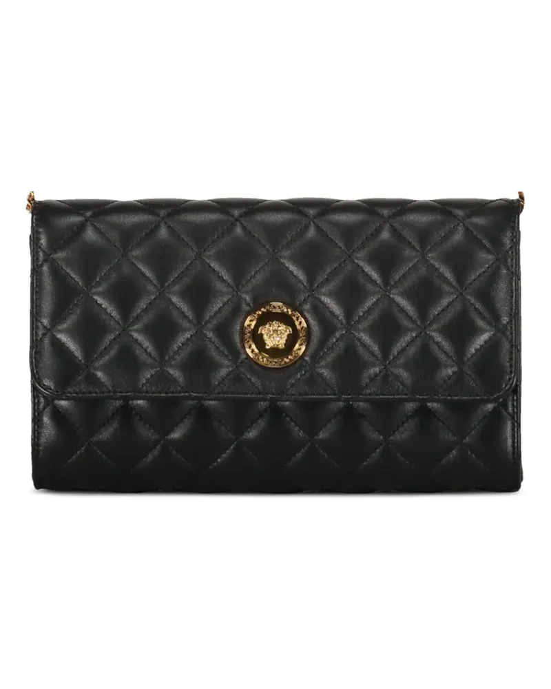 Versace Gesteppte Clutch - Schwarz Schwarz