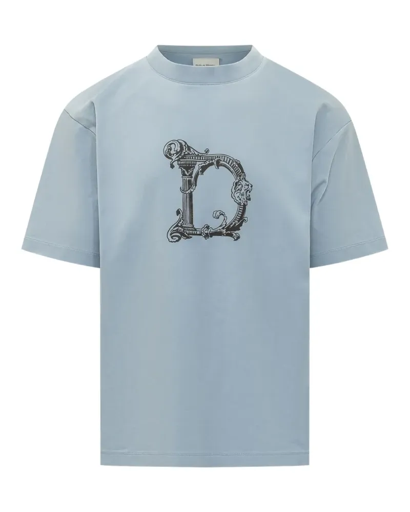 Drôle de Monsieur graphic-print T-shirt - Blau Blau