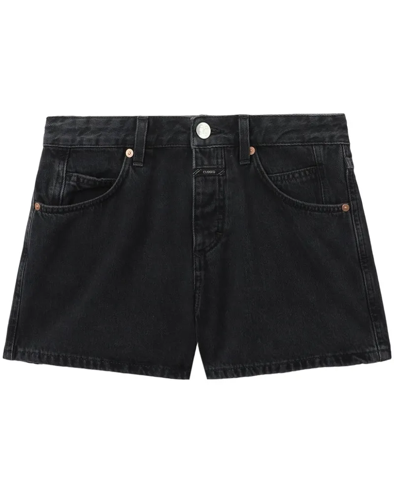 Closed Halbhohe Jeans-Shorts Schwarz