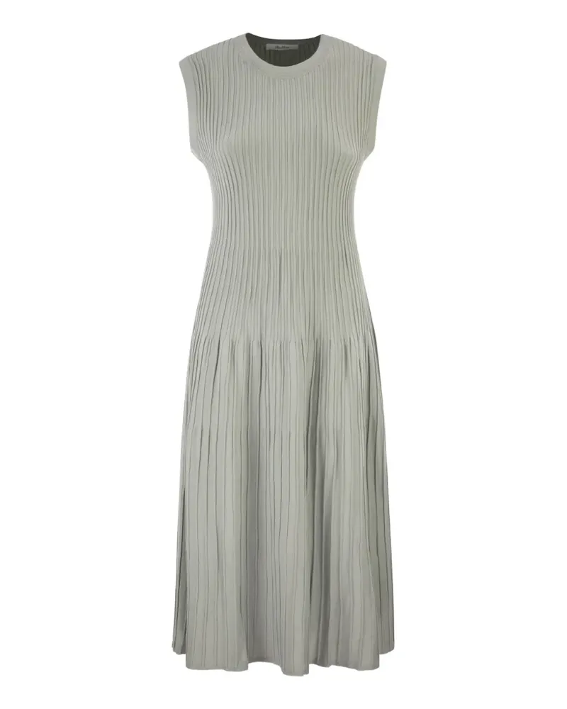 Max Mara ribbed round-neck midi dress - Grün Grün