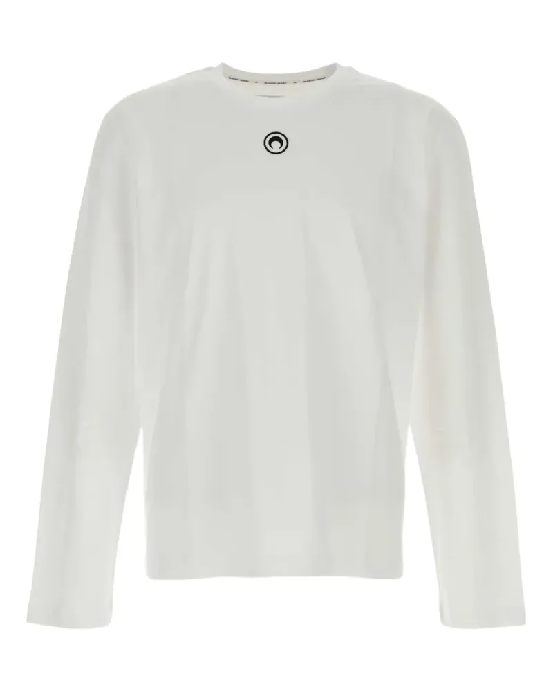 Marine Serre T-Shirt mit Logo - Weiß Weiß
