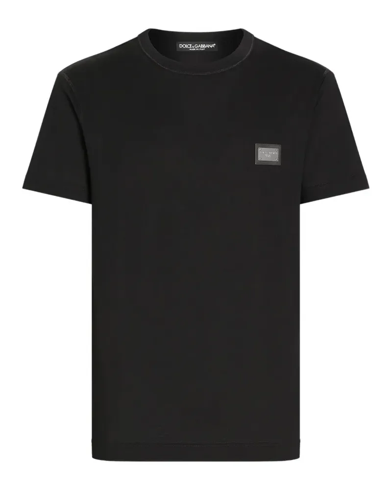 Dolce & Gabbana T-Shirt mit Logo-Detail - Blau Blau