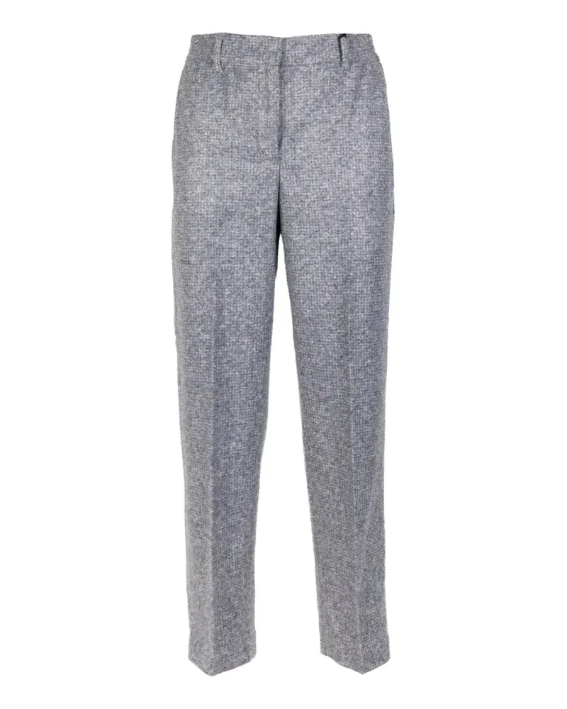 Seventy marl-effect straight-leg trousers - Grau Grau