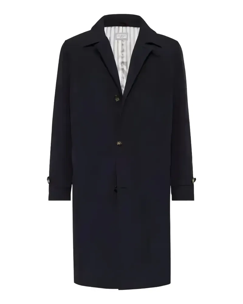 Brunello Cucinelli water-resistant trench coat - Blau Blau