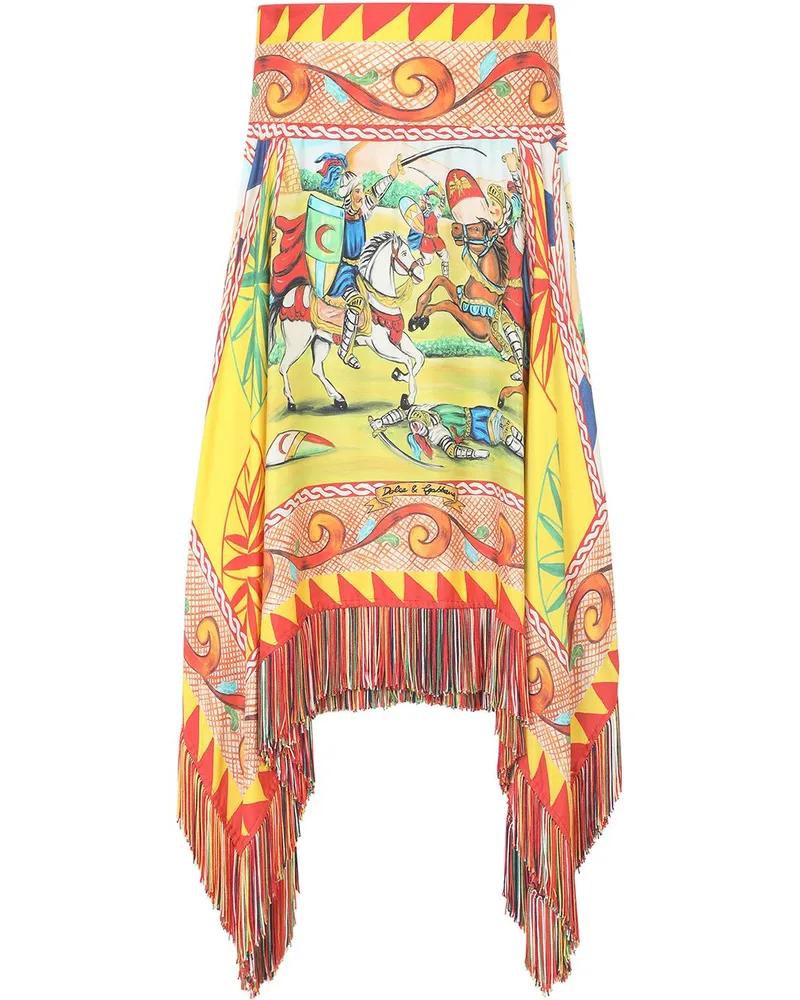 Dolce & Gabbana Minirock mit Print - Gelb Gelb